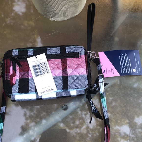 NWT CROSSBODY/WRISTLET & FRINGE SCARF SET by Vera Bradley - Picture 6 of 16